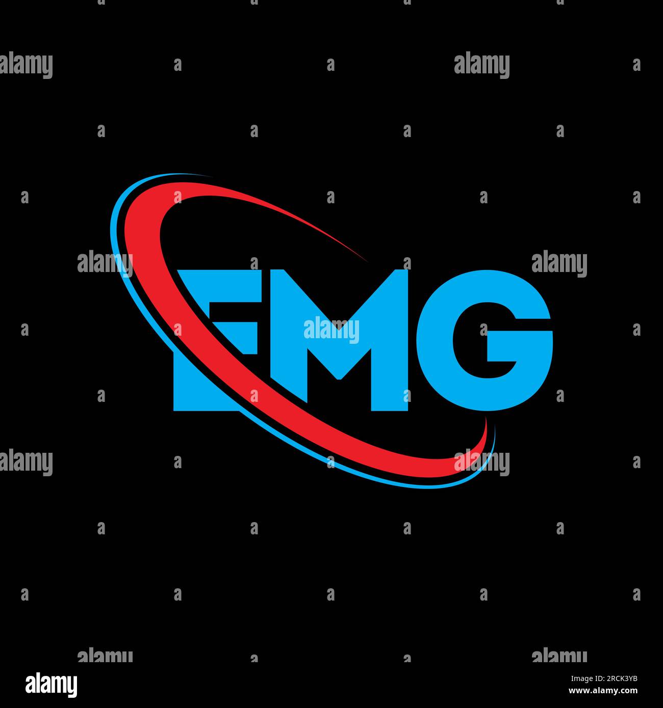 EMG logo. EMG letter. EMG letter logo design. Initials EMG logo linked