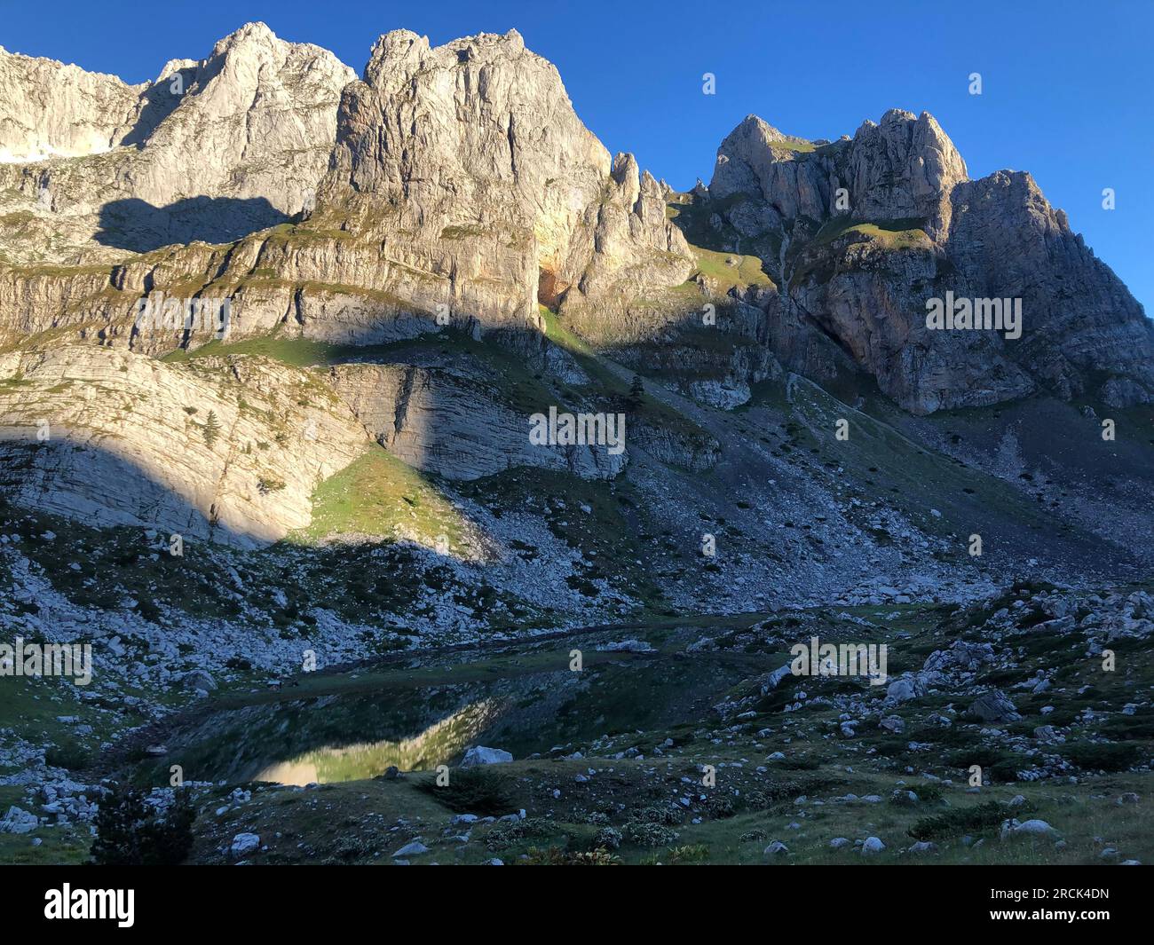 Prokletije mountain, Maja e jezerces peak, Albania Stock Photo