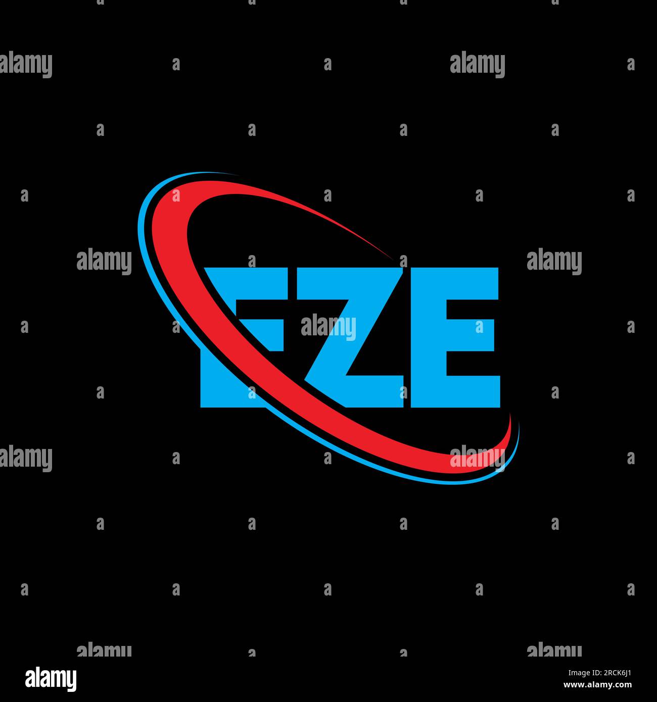 EZE logo. EZE letter. EZE letter logo design. Initials EZE logo linked with circle and uppercase