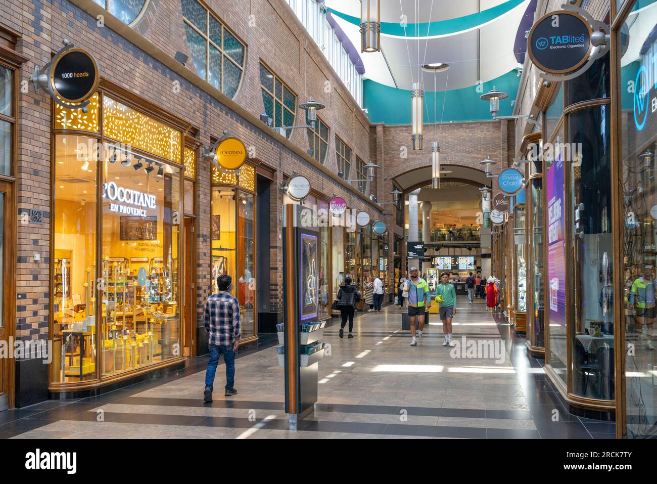 Solihull centre Touchwood shopping centre shopping mall with people shopping Solihull town centre West Midlands England UK GB Europe Stock Photo