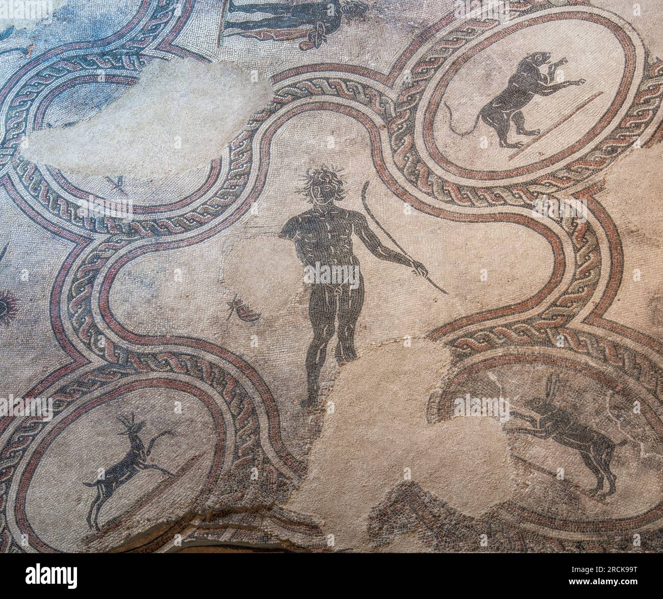 Villa dei mosaici, Spello, Perugia, Umbria, Italy Stock Photo