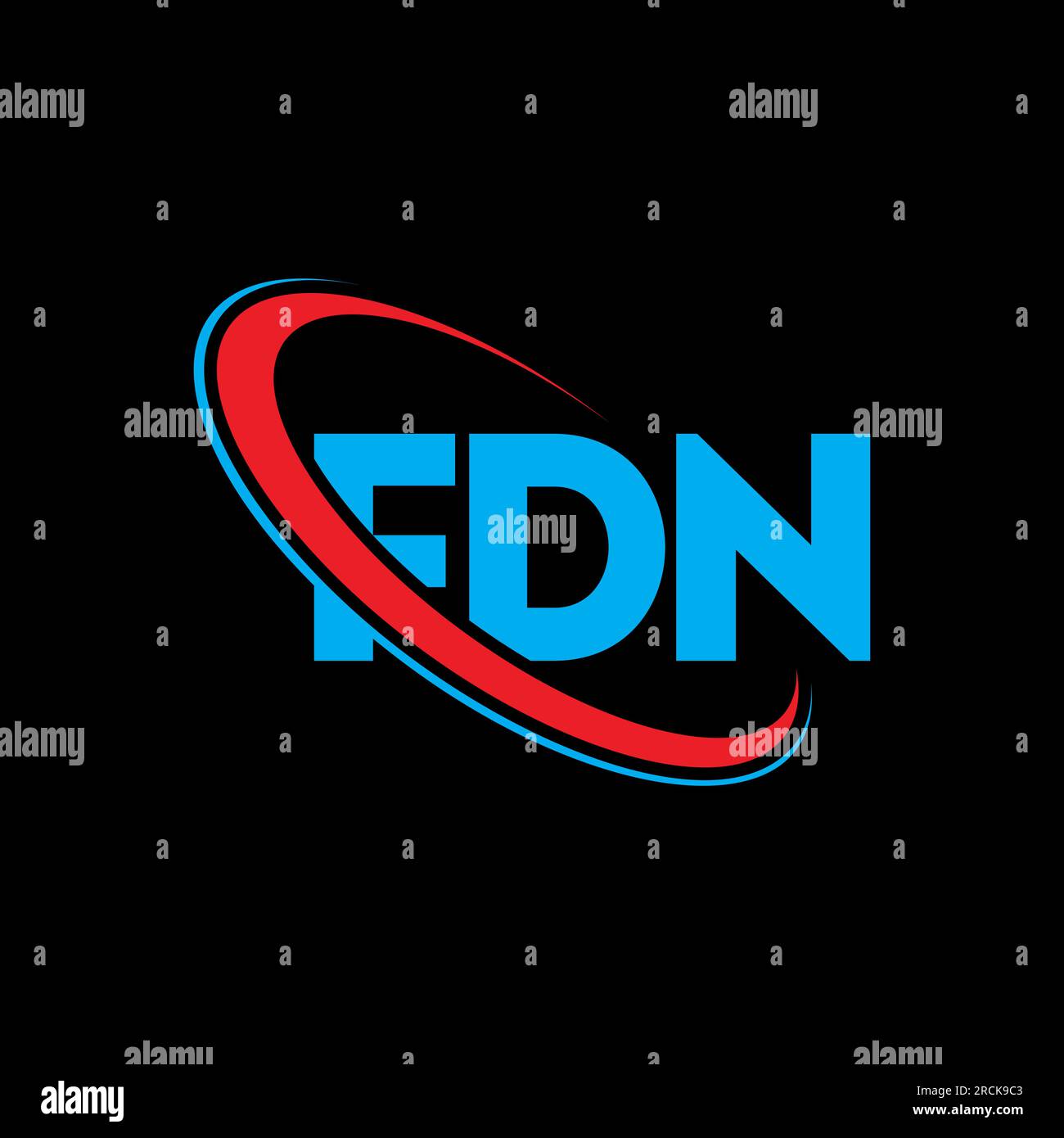 FDN logo. FDN letter. FDN letter logo design. Initials FDN logo linked