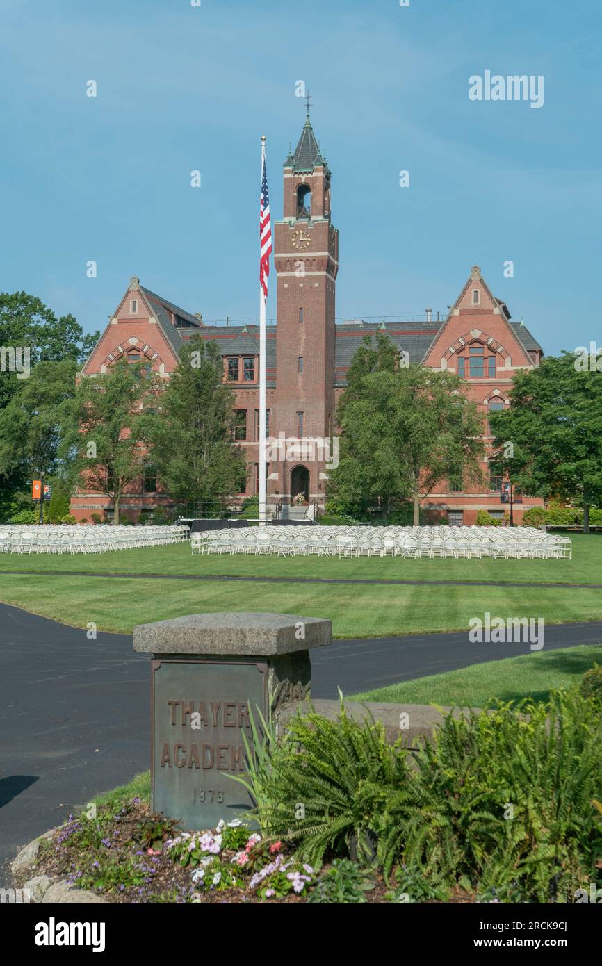 The Thayer Academy in Braintree Massachusetts USA Stock Photo