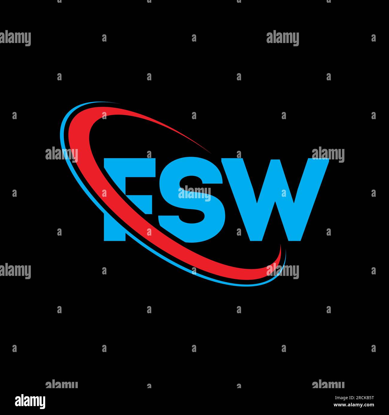 FSW logo. FSW letter. FSW letter logo design. Initials FSW logo linked