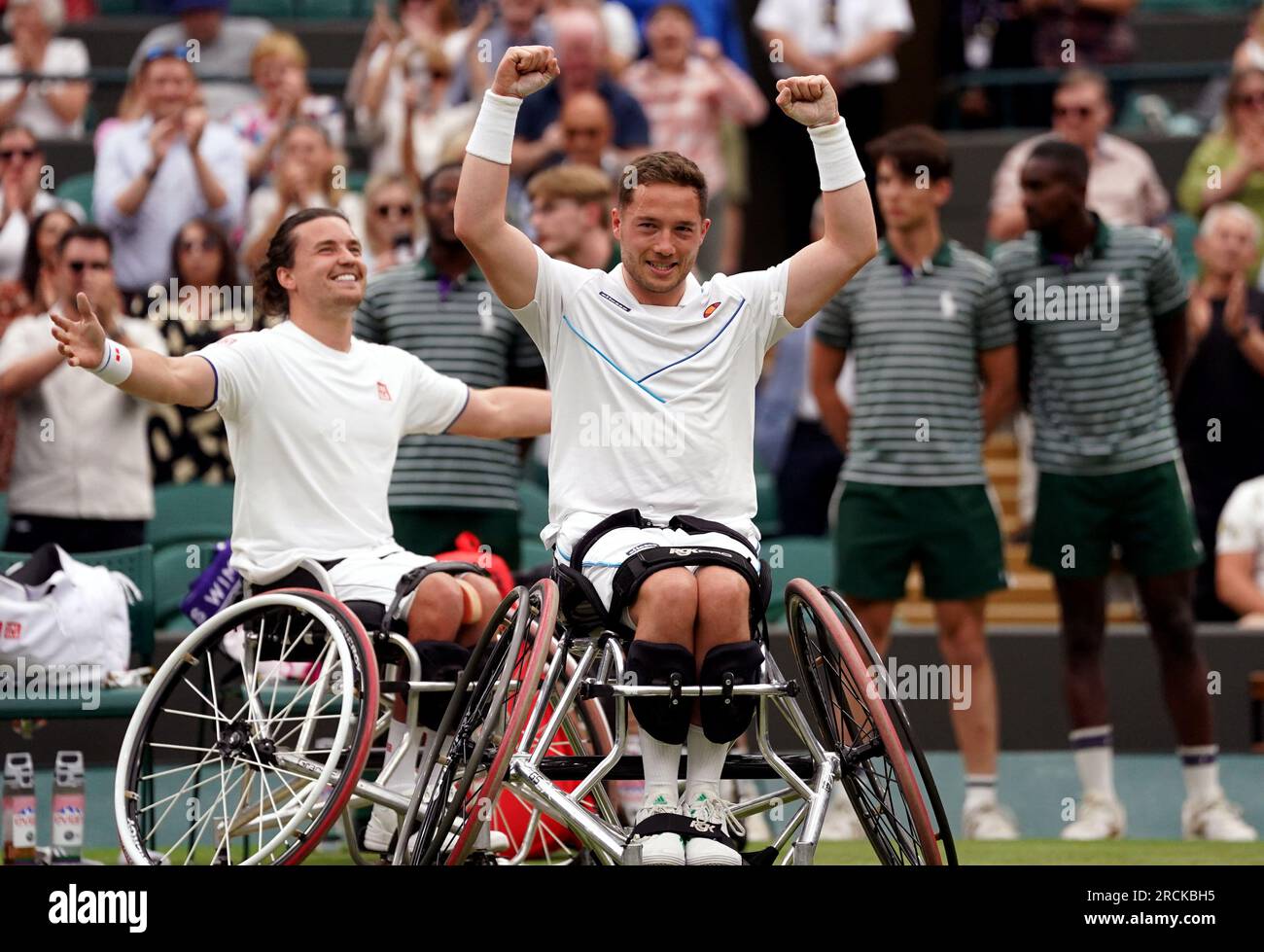 Alfie Hewett and Gordon Reid celebrate victory over Takuya Miki and ...
