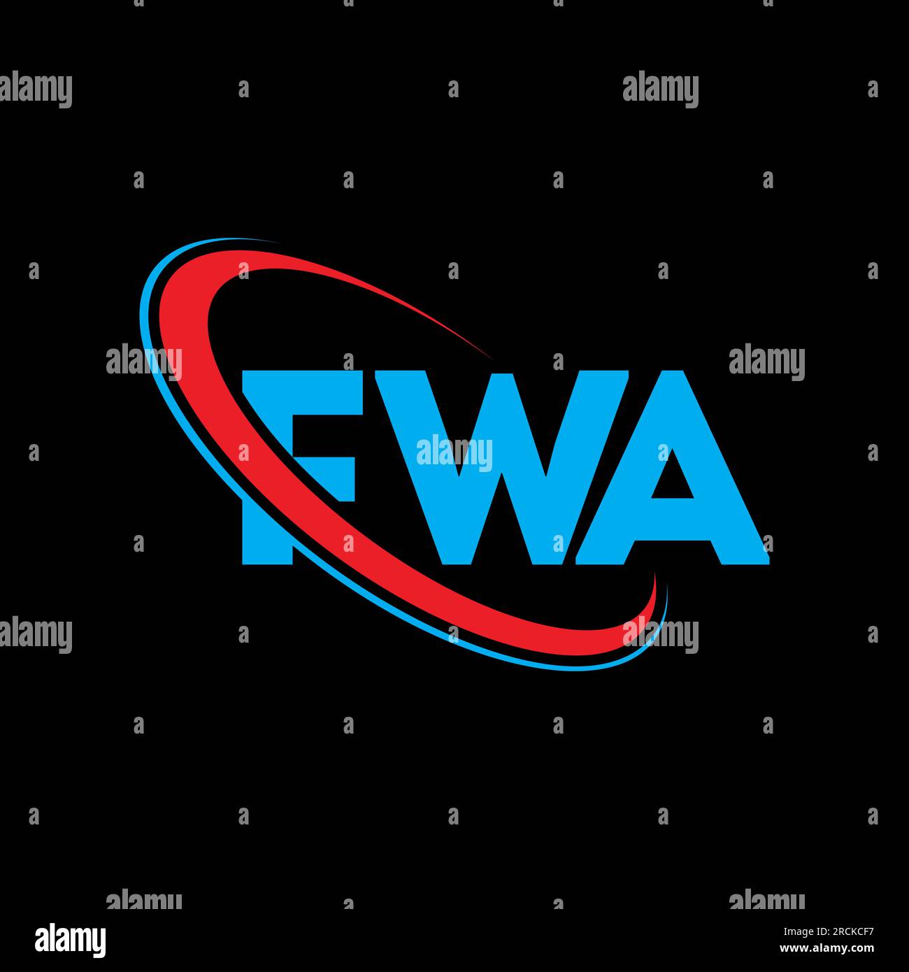 FWA logo. FWA letter. FWA letter logo design. Initials FWA logo linked
