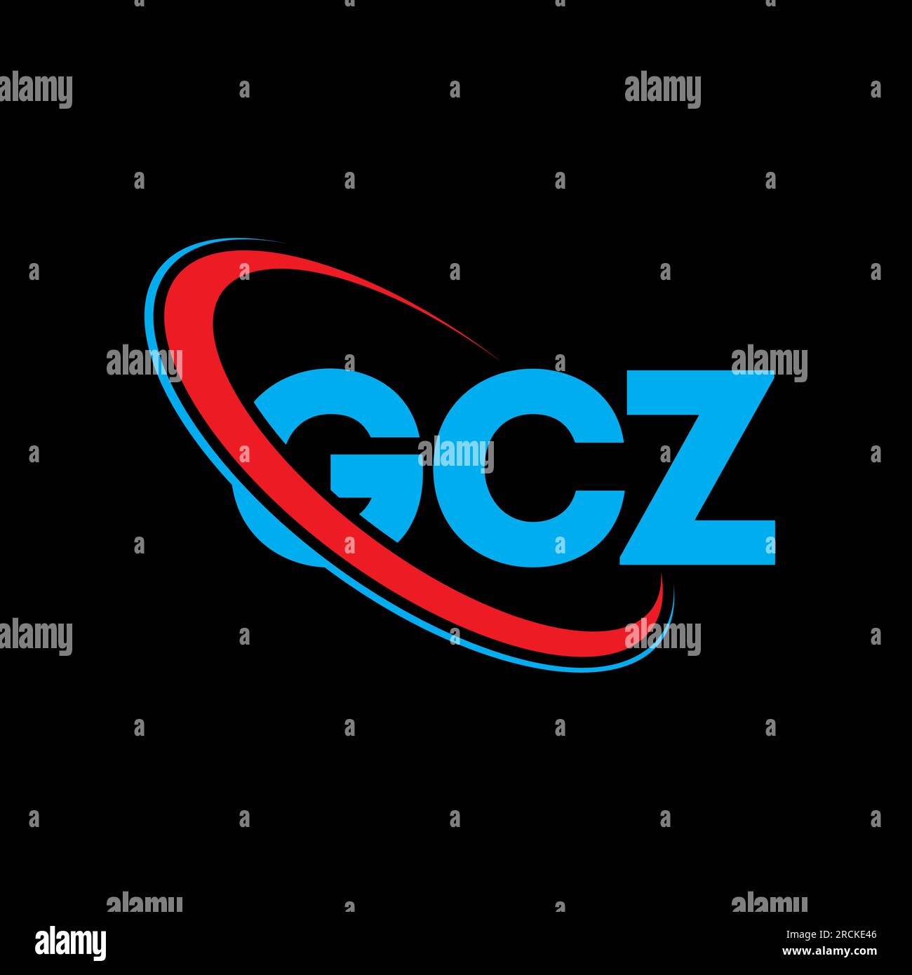 GCZ logo. GCZ letter. GCZ letter logo design. Initials GCZ logo linked with circle and uppercase monogram logo. GCZ typography for technology, busines Stock Vector