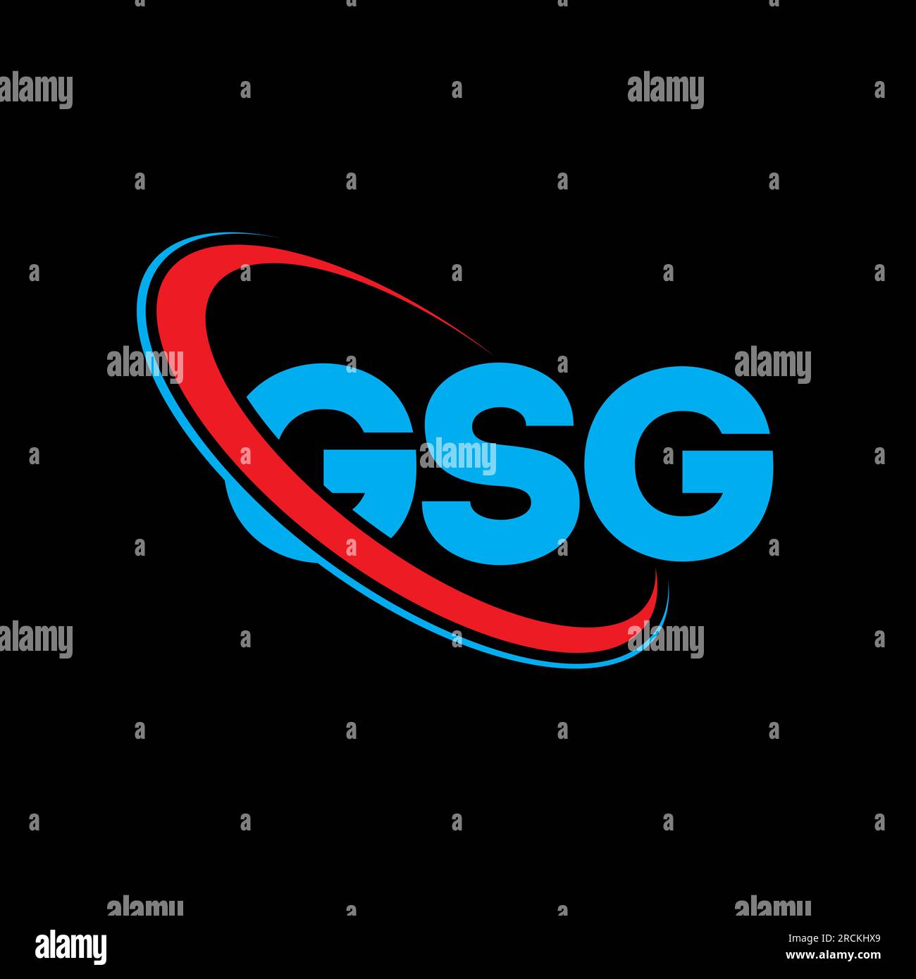 GSG logo. GSG letter. GSG letter logo design. Initials GSG logo linked with circle and uppercase monogram logo. GSG typography for technology, busines Stock Vector