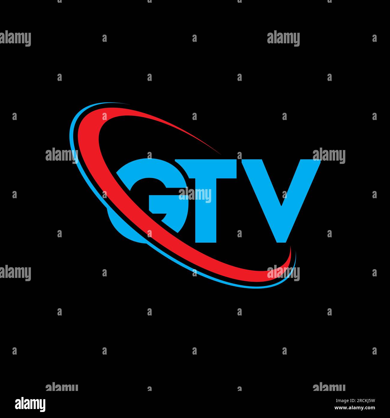 GTV logo. GTV letter. GTV letter logo design. Initials GTV logo linked with circle and uppercase