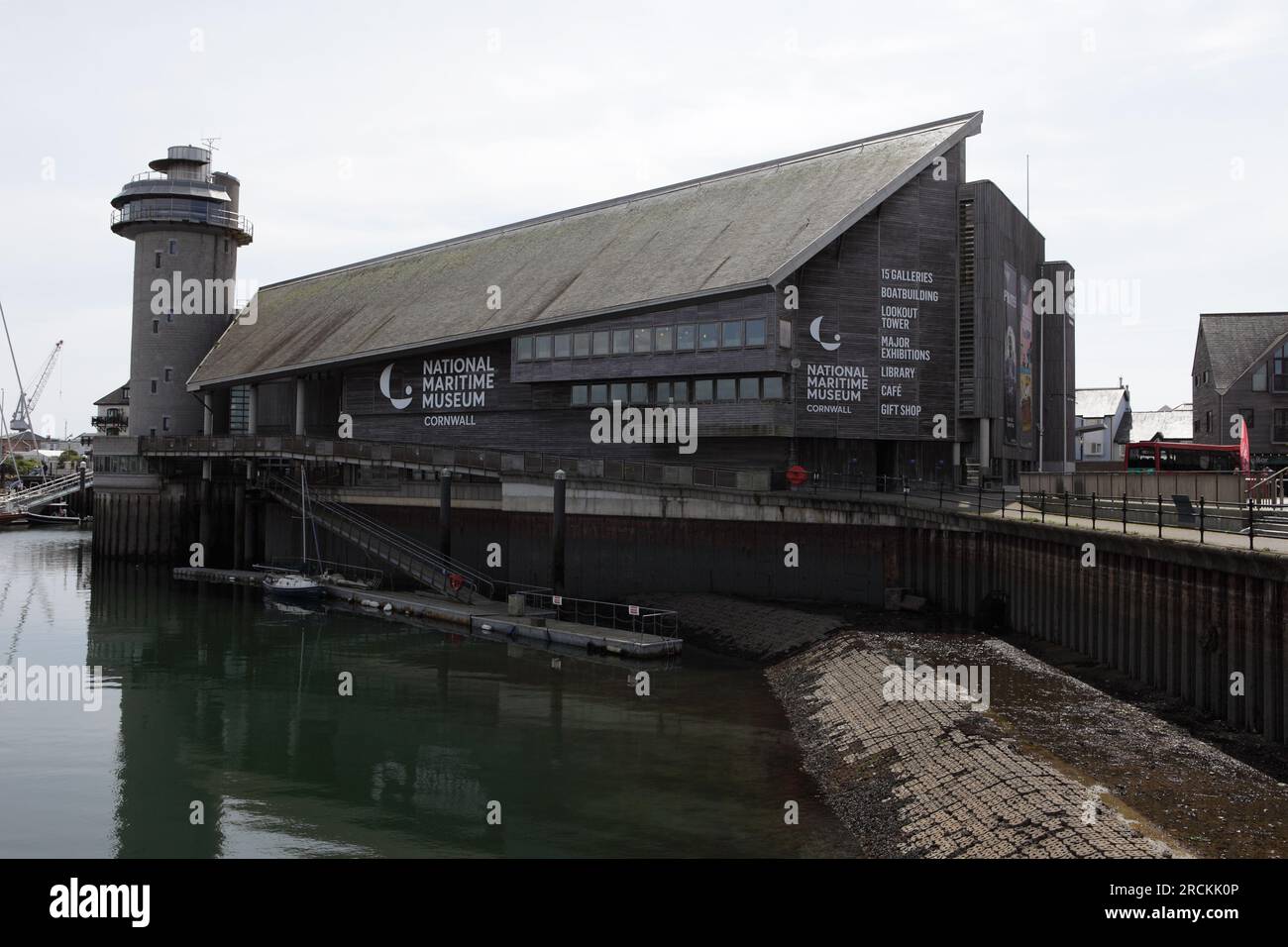 External aspect of the National Maritime Museum in Discovery Quay, Falmouth, Cornwall, England. Stock Photo