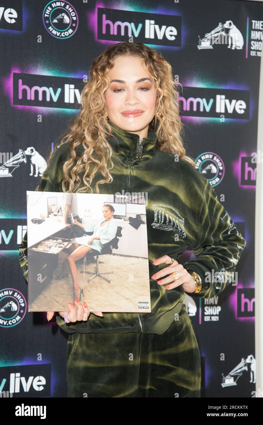 Rita Ora, signing her album at HMV Liverpool. (Terry Scott/SPP) Credit