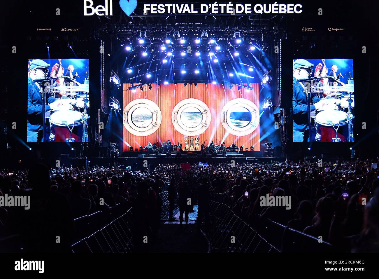 Quebec City, Canada. 14th July, 2023. Pitbull performs on day 9 of Festival d'été de Québec on July 14, 2023 in Quebec City, Quebec. Photo: Casey Flanigan/imageSPACE/Sipa USA Credit: Sipa USA/Alamy Live News Stock Photo