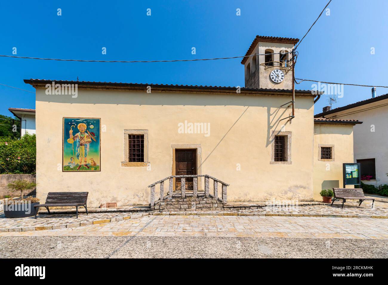 Italy Veneto  Resera - Church of St. Andrew (15th century) Stock Photo