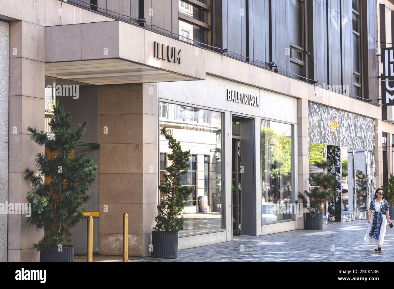 Illum fashion shopping center expensive brands in Copenhagen, Stock Photo Alamy