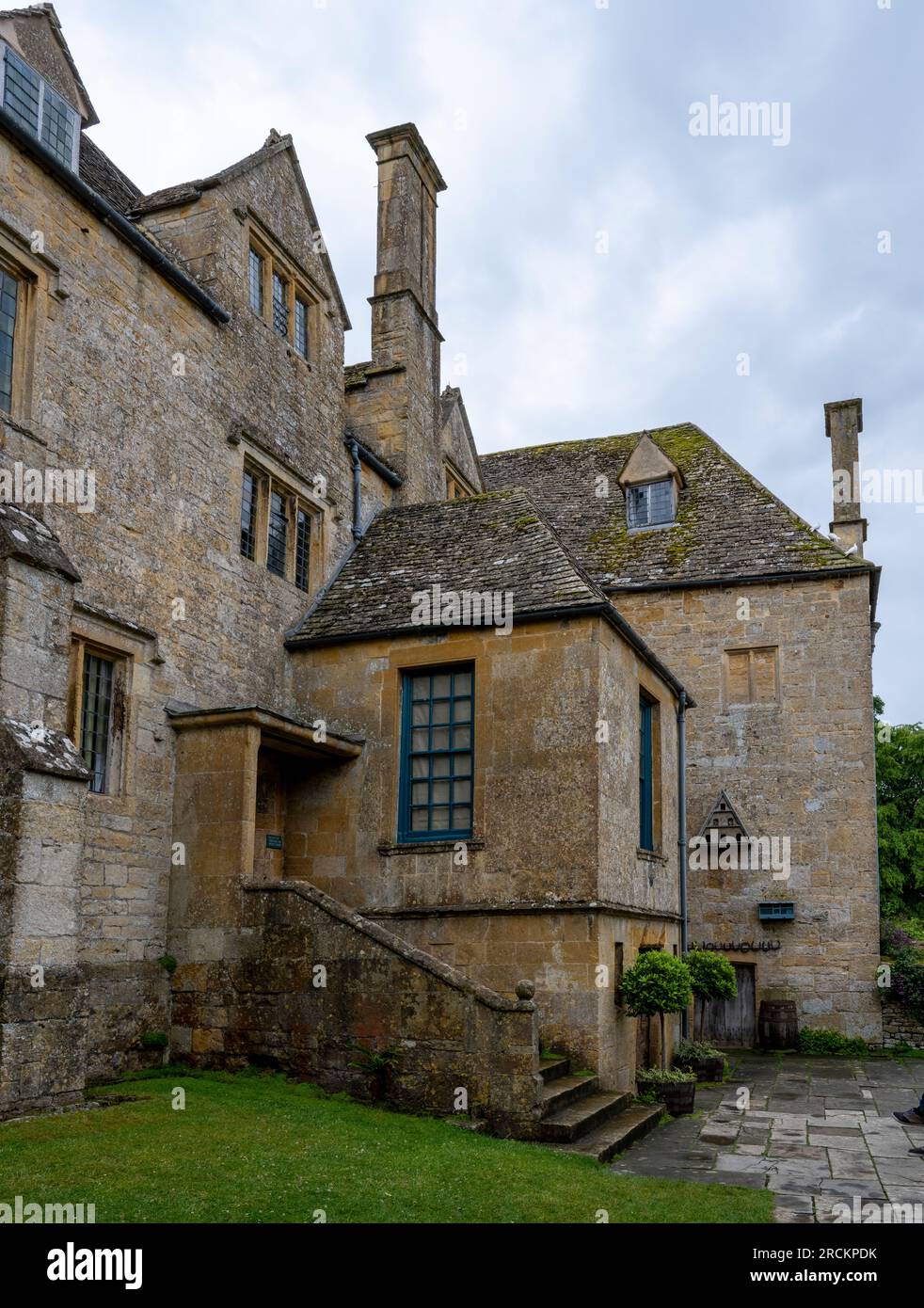 Snowshill Manor, Snowshill, Cotswolds, Gloucestershire, England, UK - view of exterior of the manor house Stock Photo