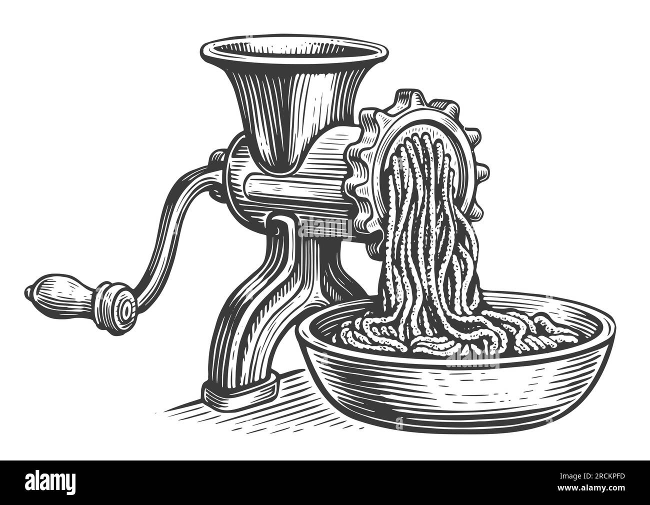 Mincing machine Black and White Stock Photos & Images Alamy