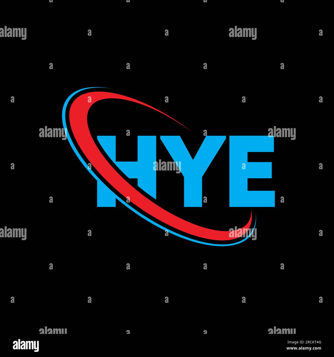HYE logo. HYE letter. HYE letter logo design. Initials HYE logo linked