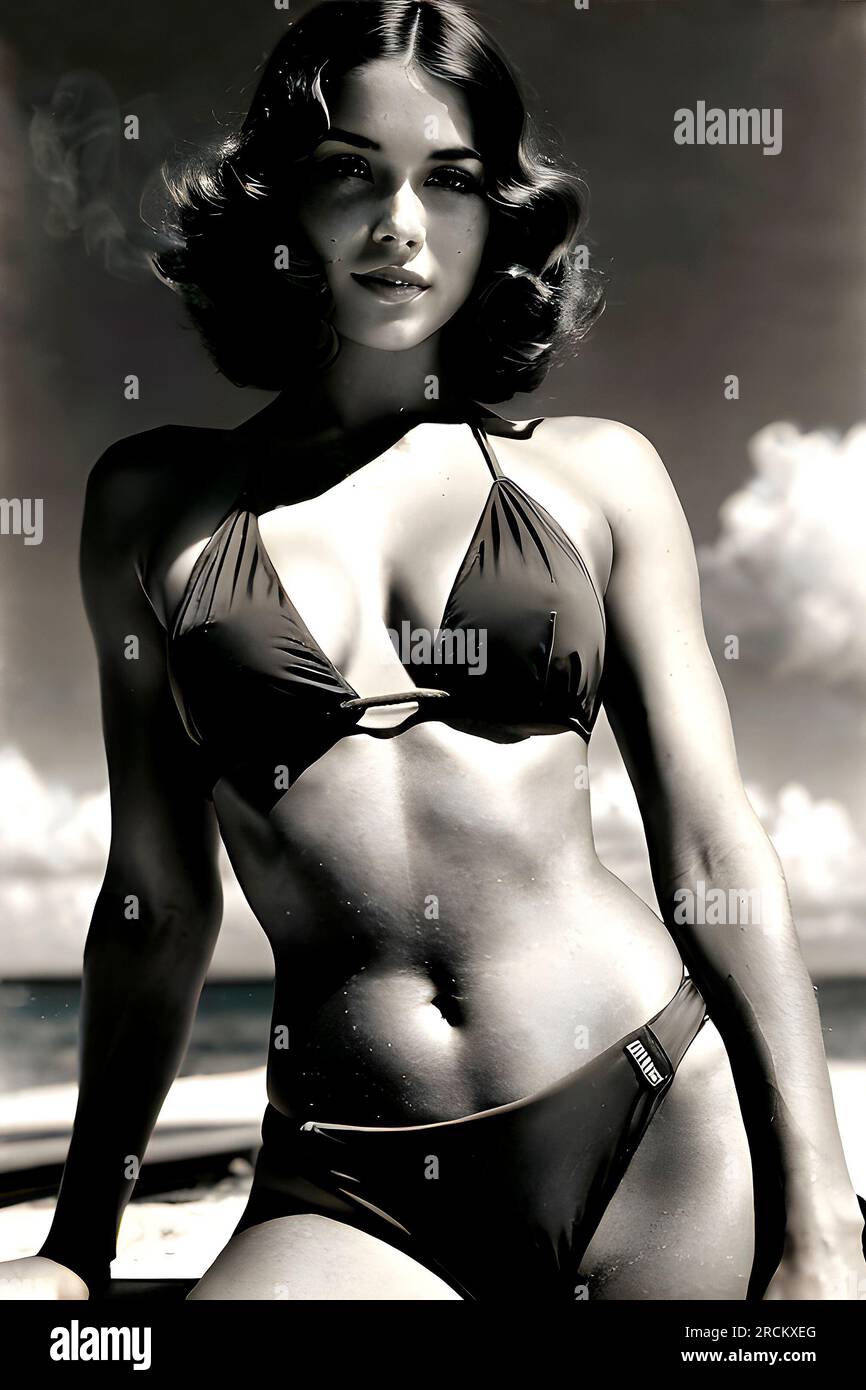 B w bikini hi-res stock photography and images - Alamy