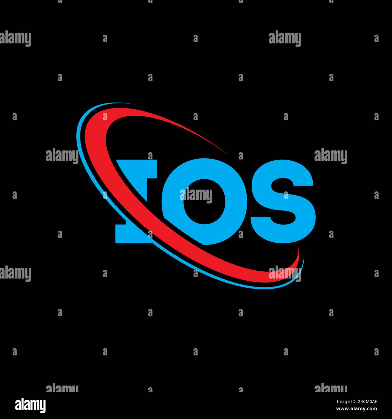 IOS logo. IOS letter. IOS letter logo design. Initials IOS logo linked ...