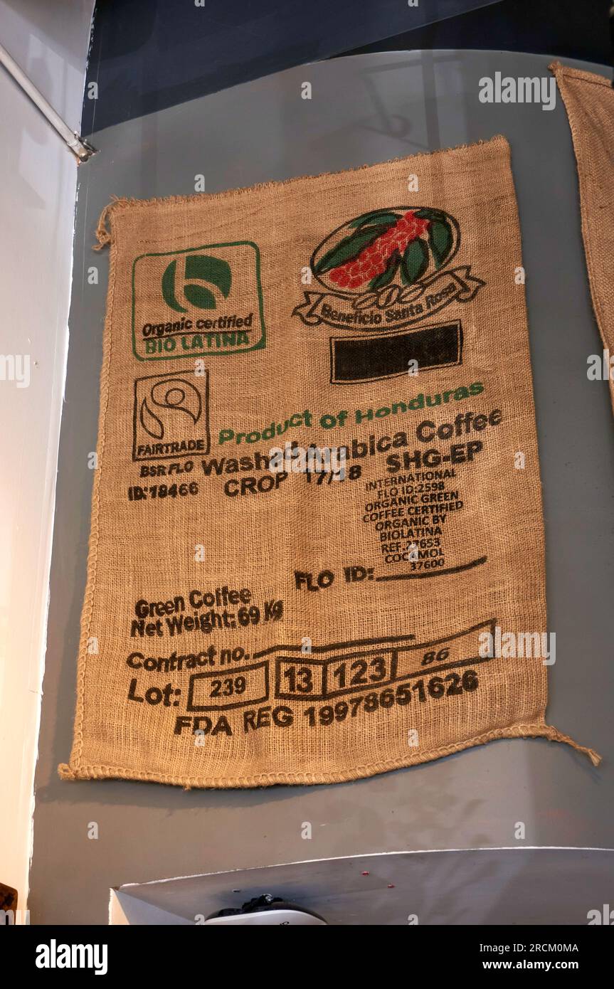Coffee bag honduras hi-res stock photography and images - Alamy