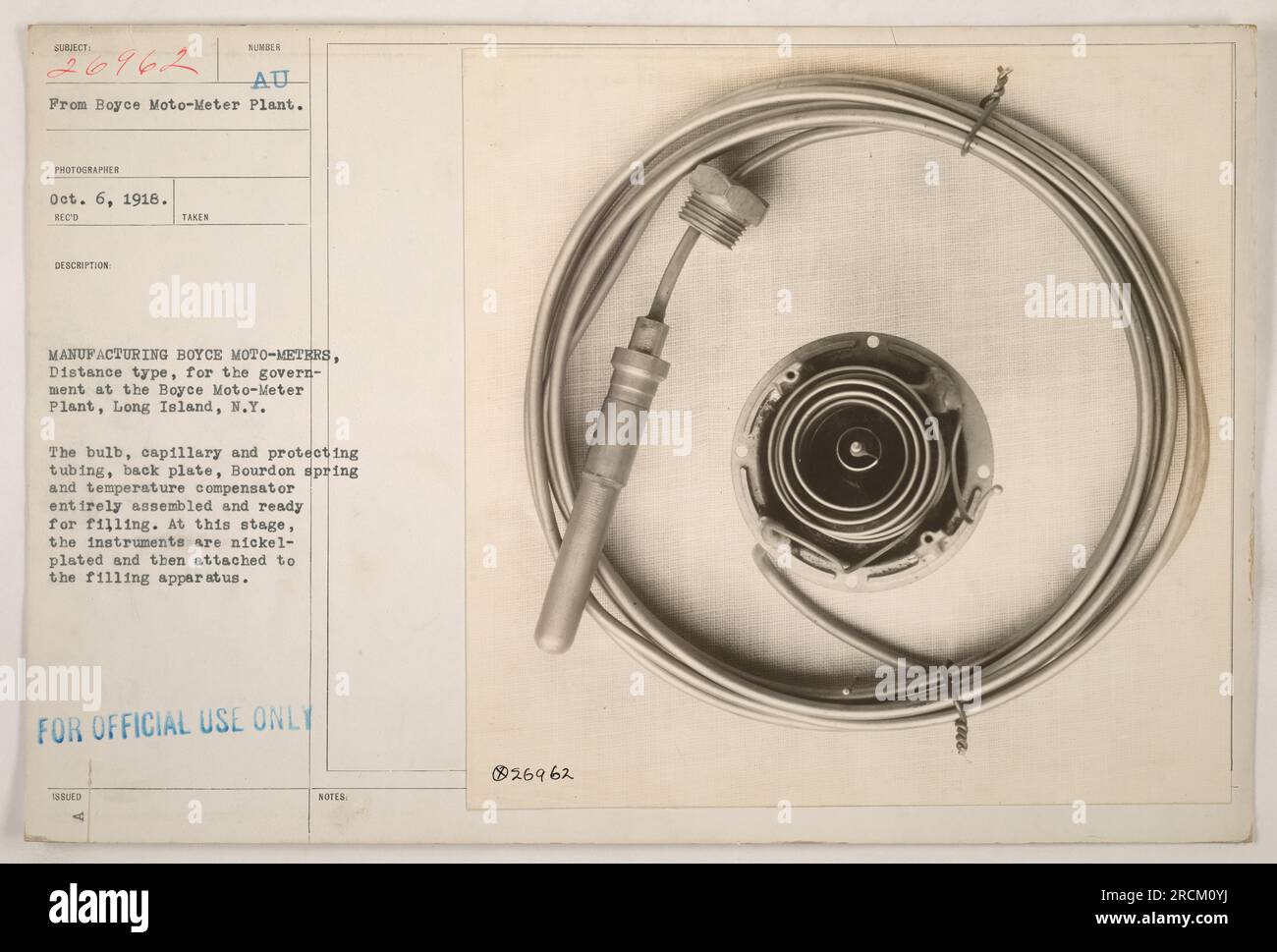 "Manufacturing of Boyce MotoMeters at Boyce MotoMeter Plant on