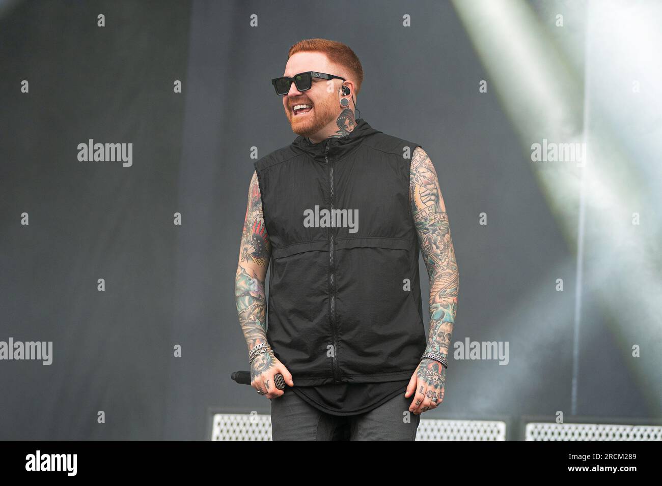 Matty Mullins of Memphis May Fire performs at Inkcarceration Music and  Tattoo Festival on Saturday, July 15, 2023, at Ohio State Reformatory in  Mansfield, Ohio. (Photo by Amy Harris/Invision/AP Stock Photo -