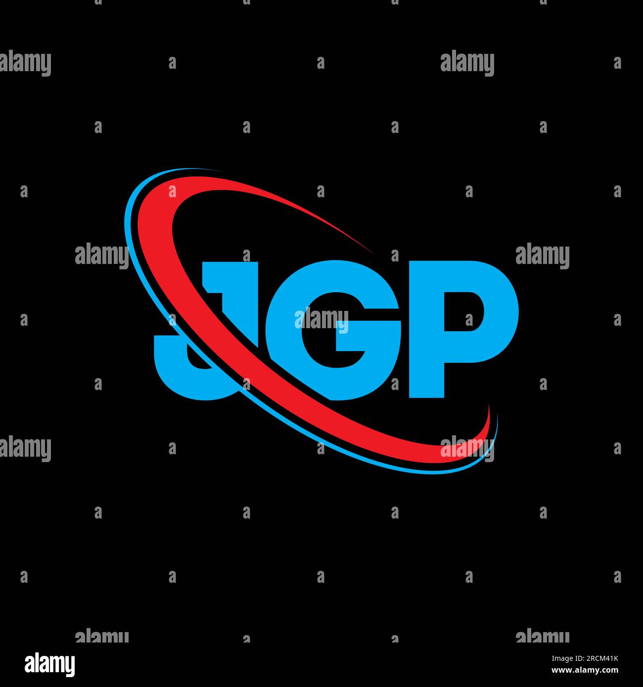 JGP logo. JGP letter. JGP letter logo design. Initials JGP logo linked ...