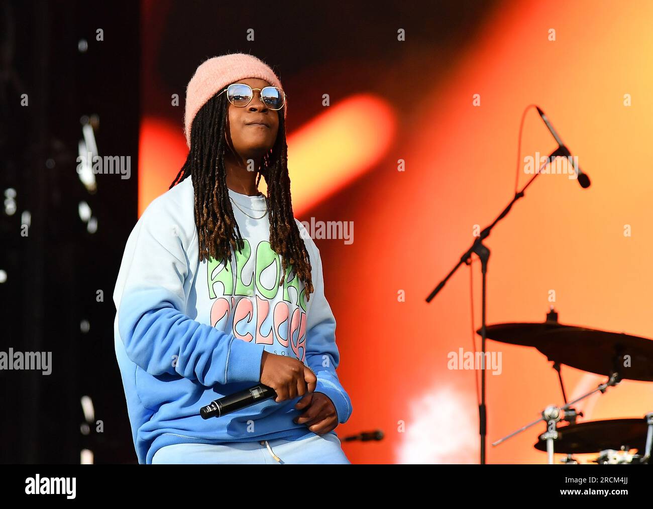 Quebec City, Canada. 14th July, 2023. Koffee performs on day 9 of Festival d'été de Québec on July 14, 2023 in Quebec City, Quebec. Photo: Casey Flanigan/imageSPACE Credit: Imagespace/Alamy Live News Stock Photo