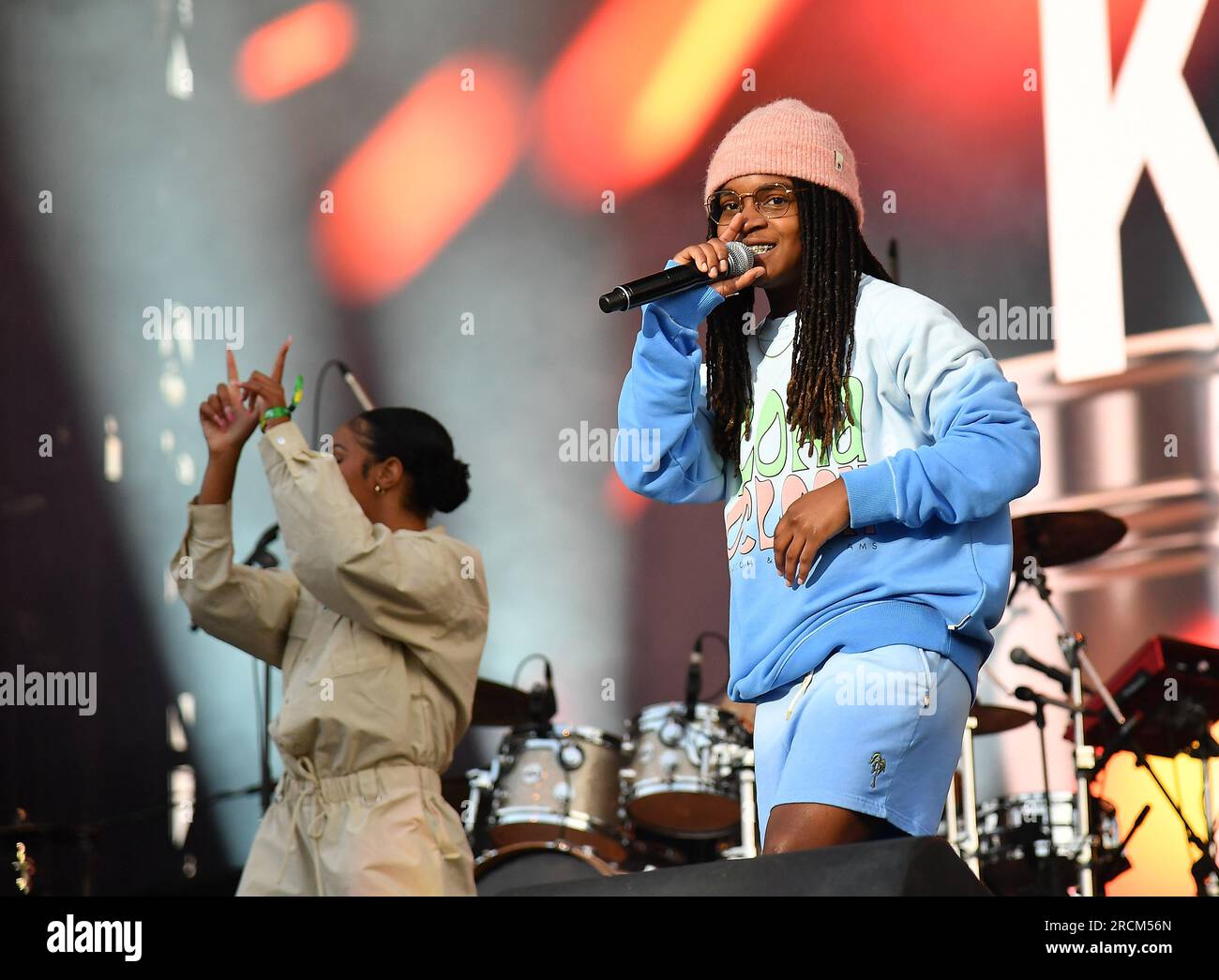 Quebec City, Canada. 14th July, 2023. Koffee performs on day 9 of Festival d'été de Québec on July 14, 2023 in Quebec City, Quebec. Photo: Casey Flanigan/imageSPACE Credit: Imagespace/Alamy Live News Stock Photo