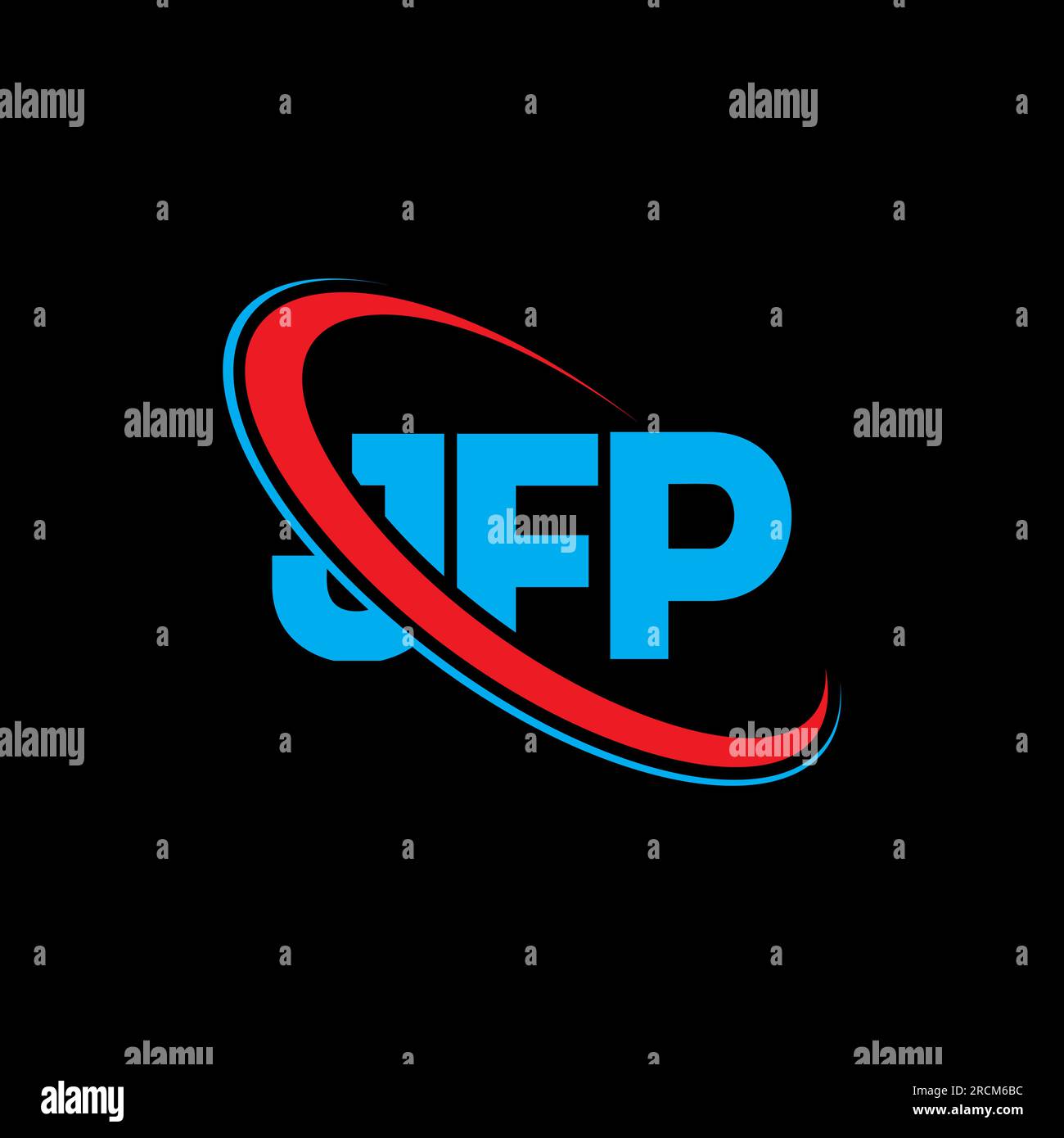 JFP logo. JFP letter. JFP letter logo design. Initials JFP logo linked with circle and uppercase