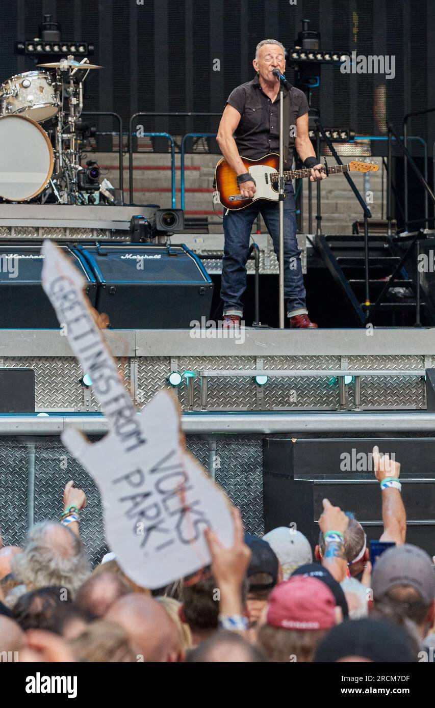 Hamburg, Germany. 15th July, 2023. US musician Bruce Springsteen is on