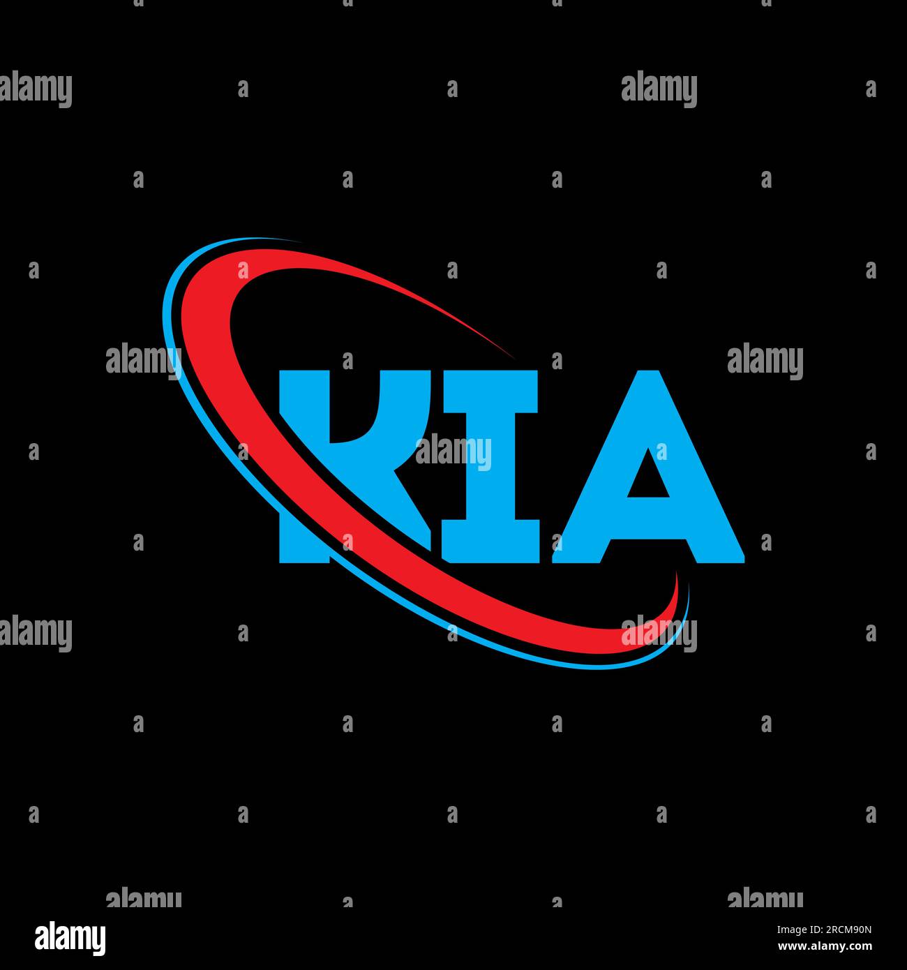 KIA logo. KIA letter. KIA letter logo design. Initials KIA logo linked