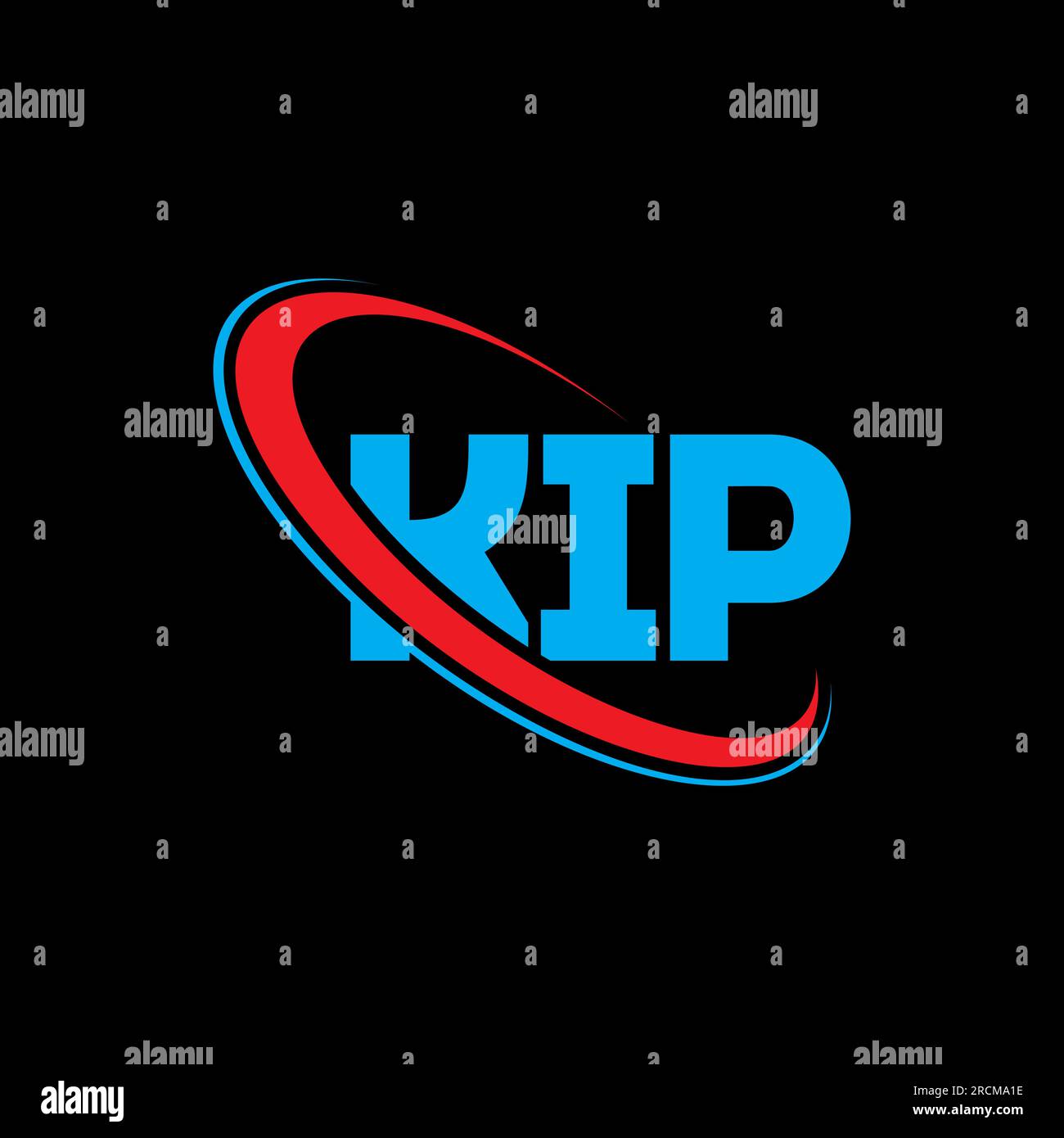KIP logo. KIP letter. KIP letter logo design. Initials KIP logo linked ...