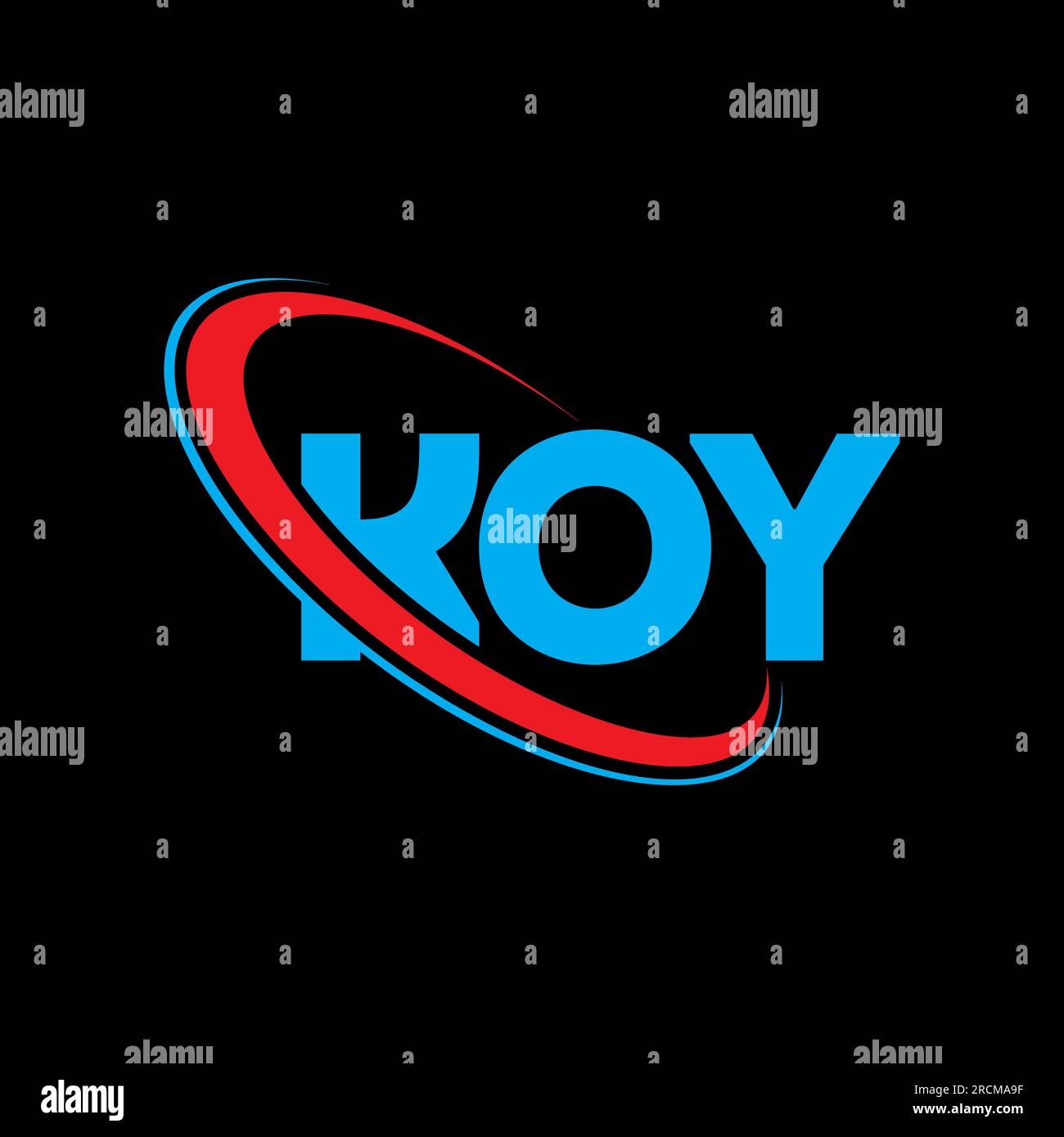 KOY logo. KOY letter. KOY letter logo design. Initials KOY logo linked