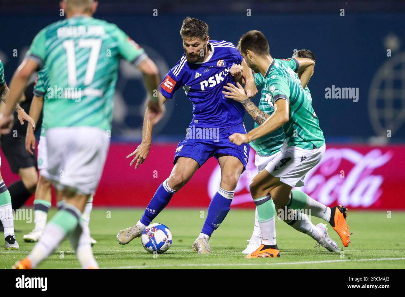 Zagreb, Croatia. 15th July, 2023. Jan Mlakar of Hajduk Split and