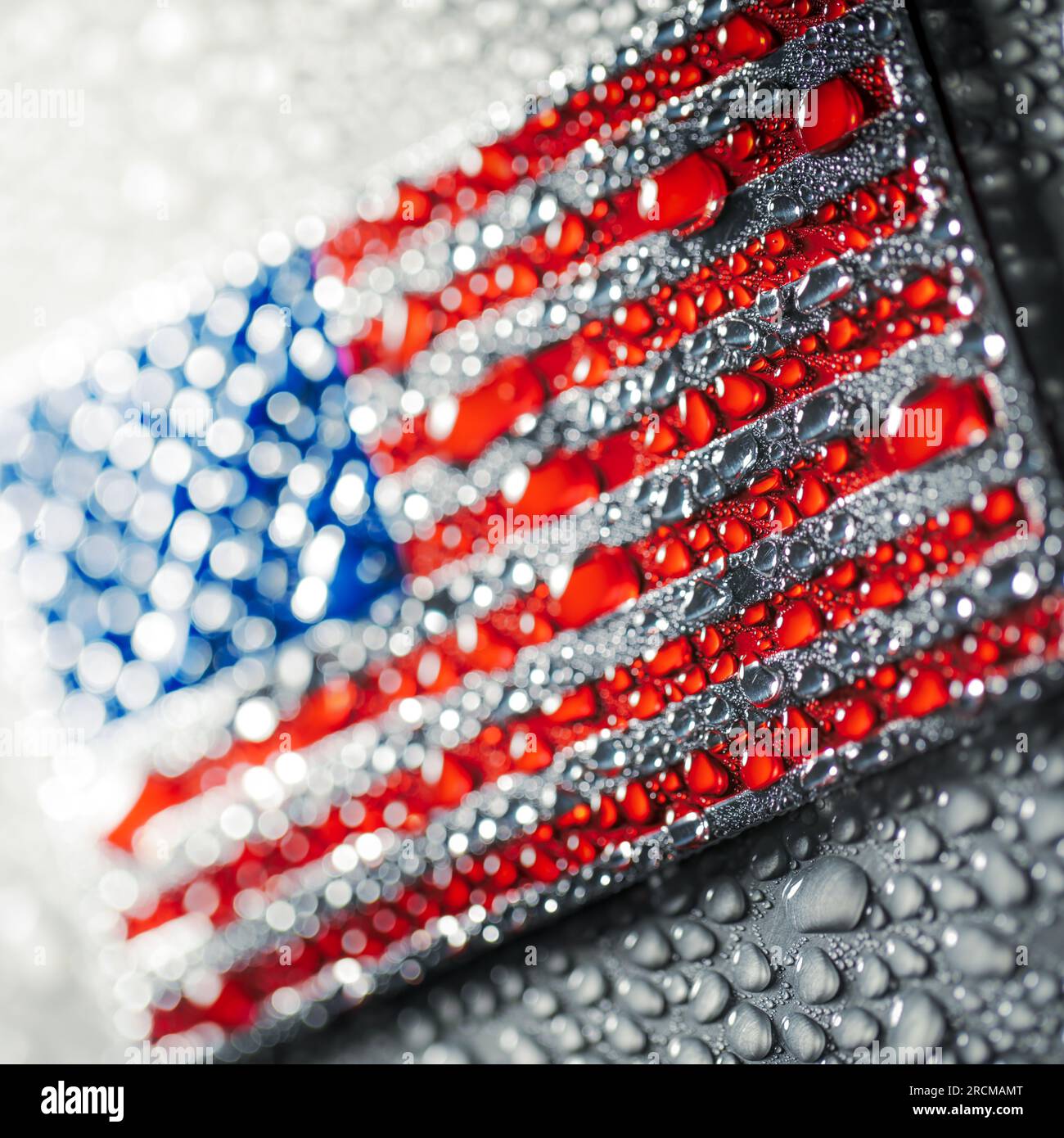 Dreuyet American Flag Rhinestone Bracelet Red White Blue