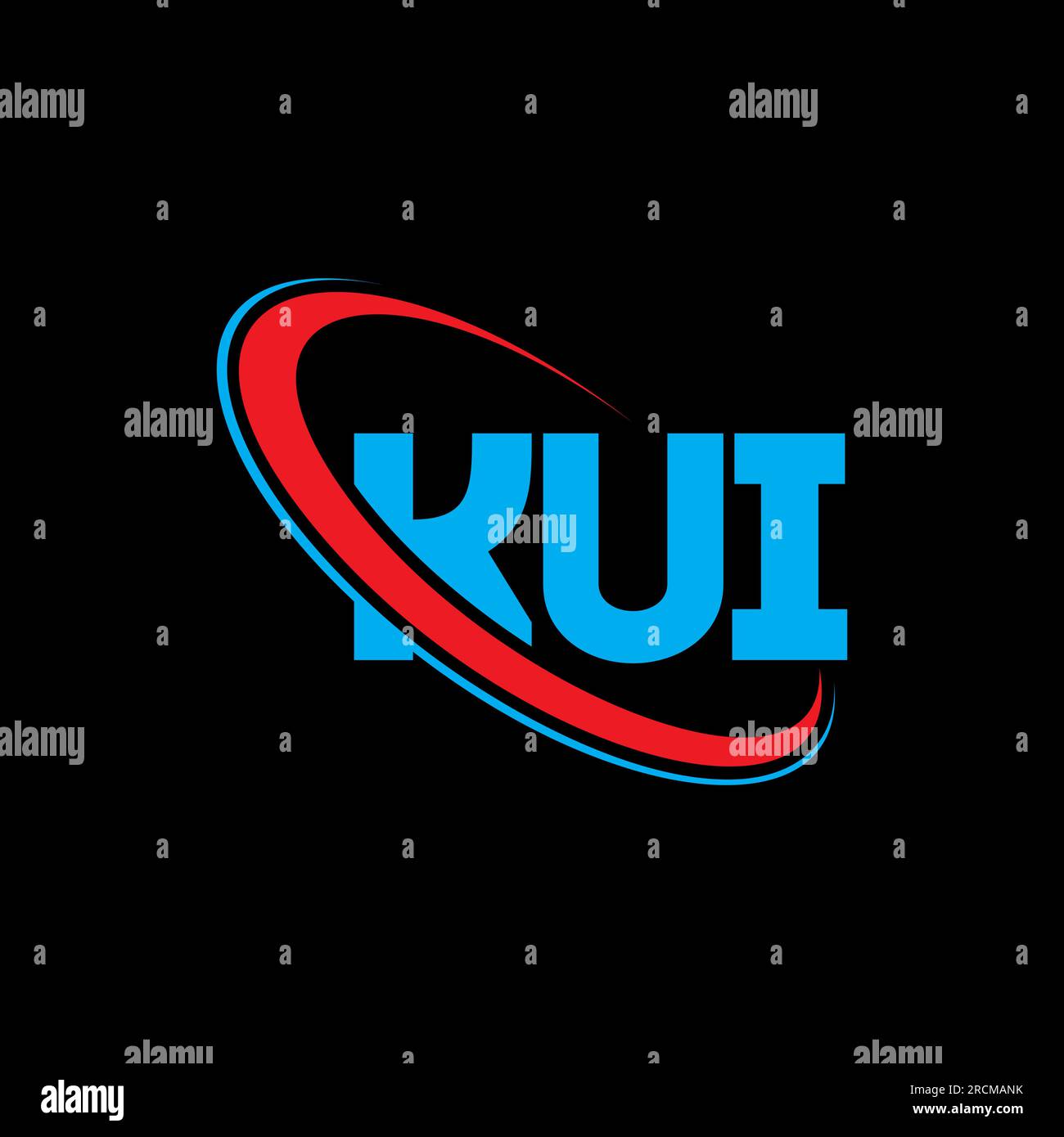 KUI logo. KUI letter. KUI letter logo design. Initials KUI logo linked