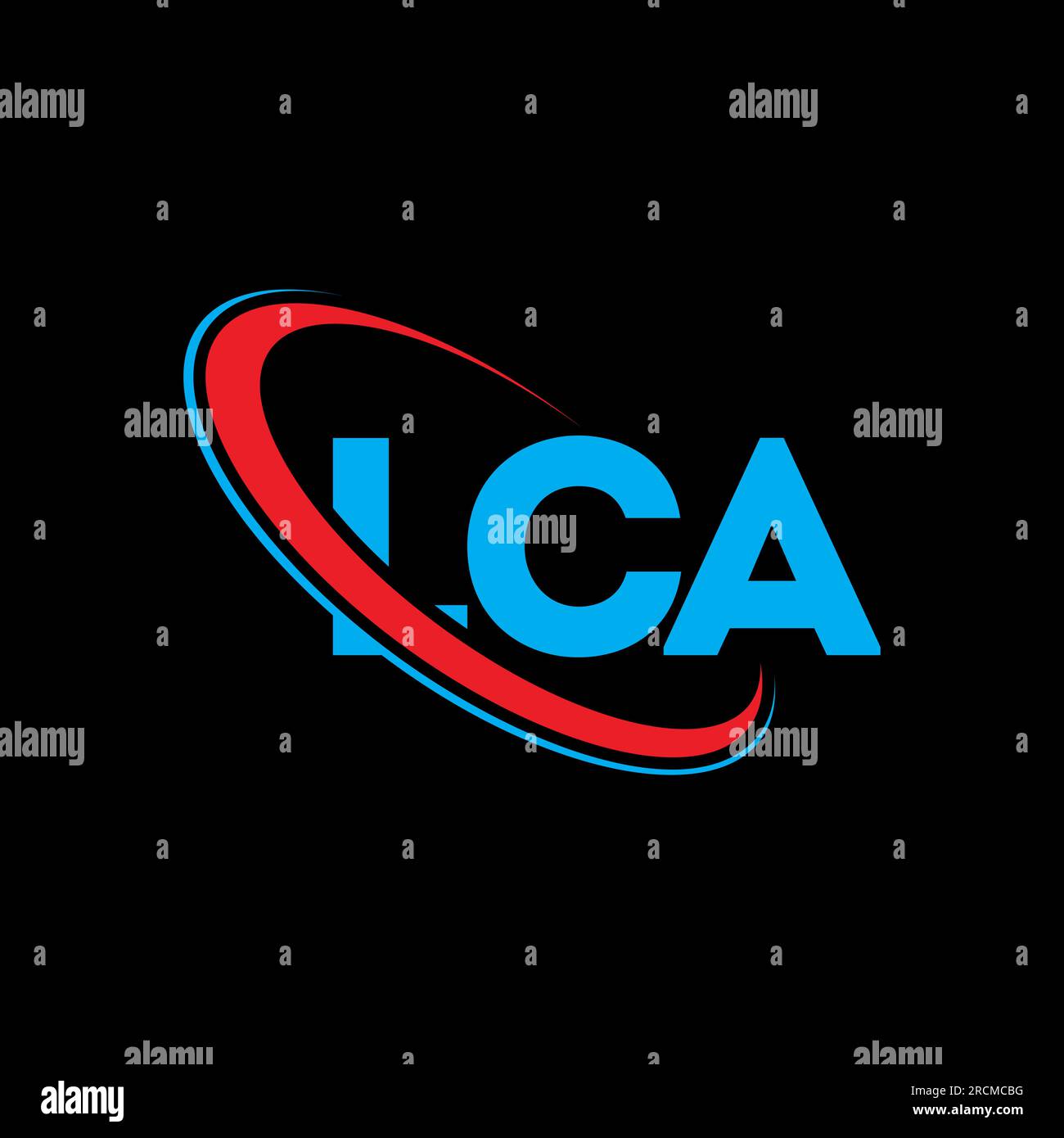 LCA logo. LCA letter. LCA letter logo design. Initials LCA logo linked with circle and uppercase monogram logo. LCA typography for technology, busines Stock Vector