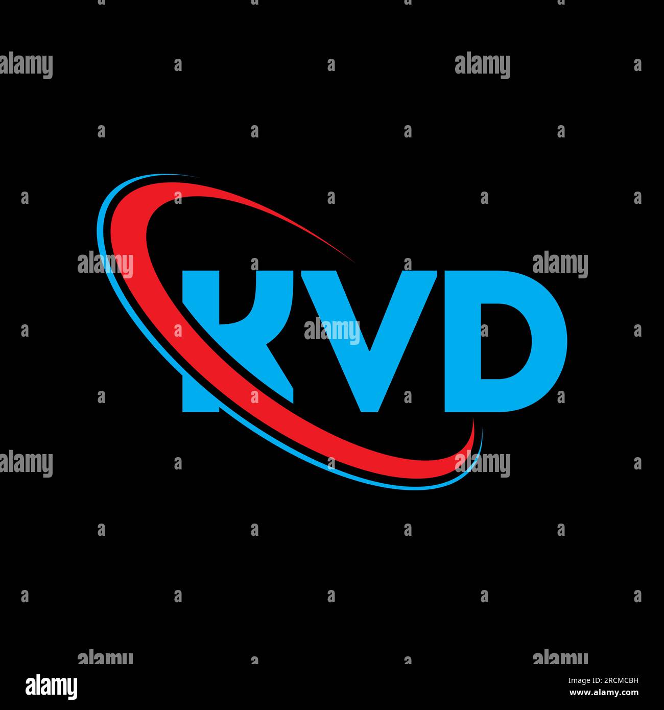 KVD logo. KVD letter. KVD letter logo design. Initials KVD logo linked ...