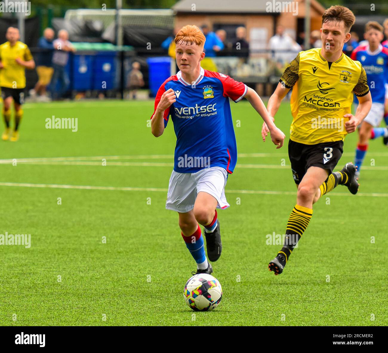 Braiden Graham H&W Welders Vs Linfield, Saturday 15th July 2023, Blanchflower Stadium, Belfast