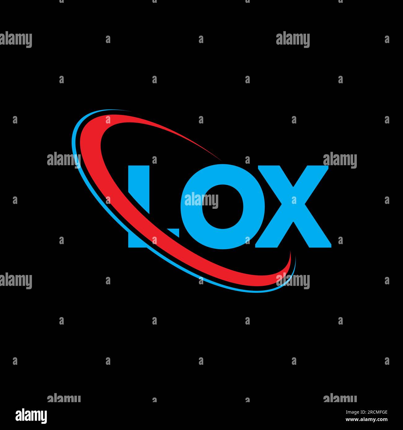 LOX logo. LOX letter. LOX letter logo design. Initials LOX logo linked