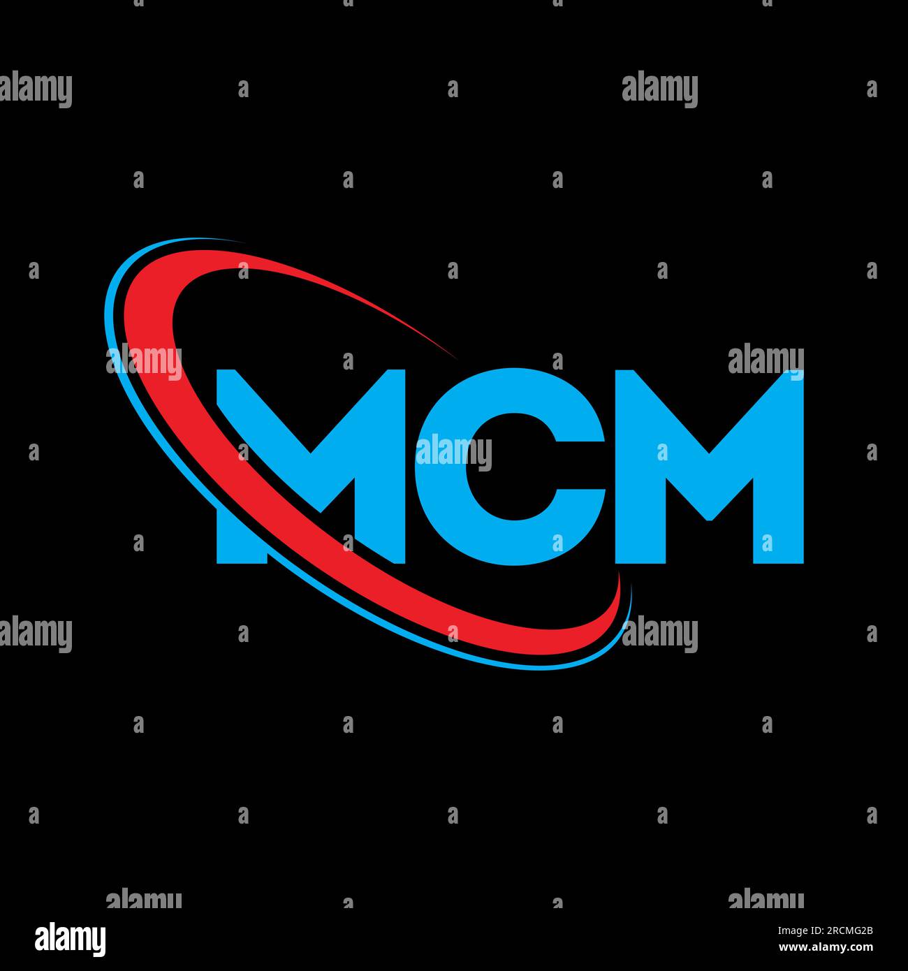 Hexagon logo with the letters mcm design Vector Image