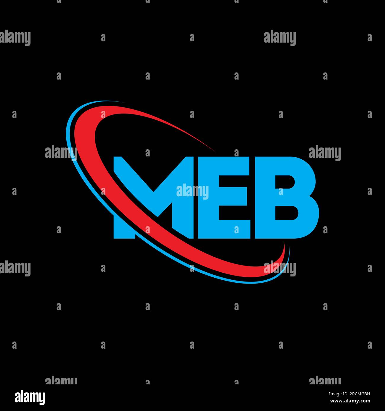 MEB logo. MEB letter. MEB letter logo design. Initials MEB logo linked ...