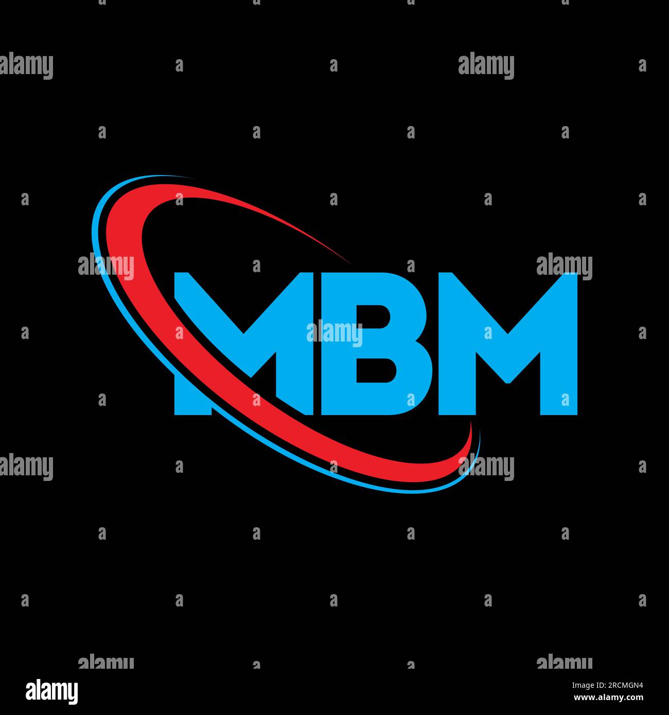 MBM logo. MBM letter. MBM letter logo design. Initials MBM logo linked with circle and uppercase monogram logo. MBM typography for technology, busines Stock Vector
