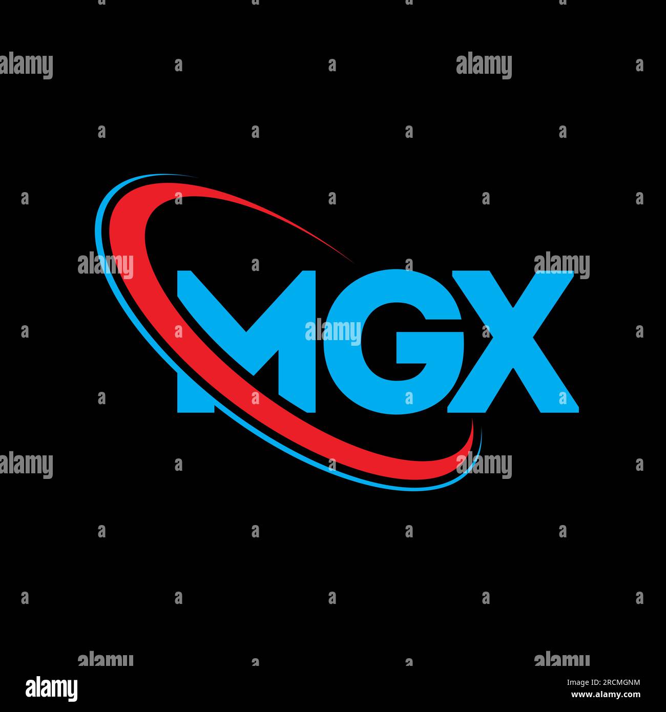 MGX logo. MGX letter. MGX letter logo design. Initials MGX logo linked with circle and uppercase monogram logo. MGX typography for technology, busines Stock Vector