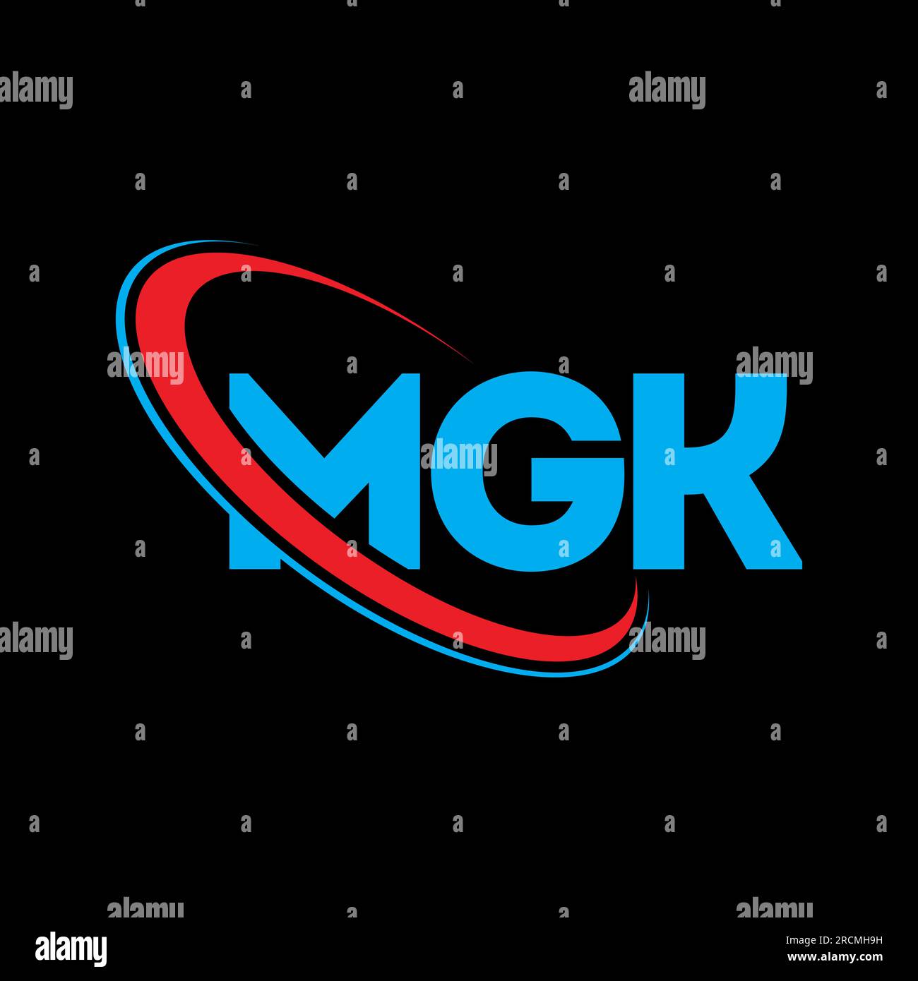 MGK logo. MGK letter. MGK letter logo design. Initials MGK logo linked