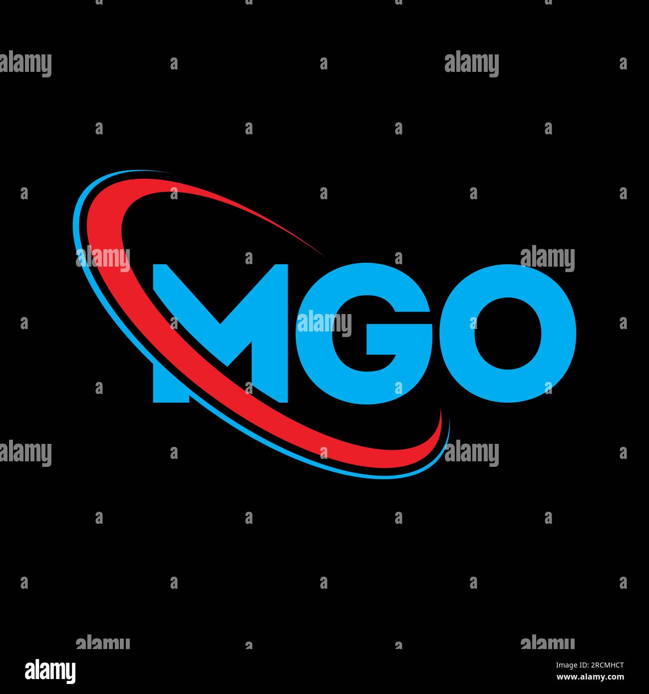 MGO logo. MGO letter. MGO letter logo design. Initials MGO logo linked with circle and uppercase