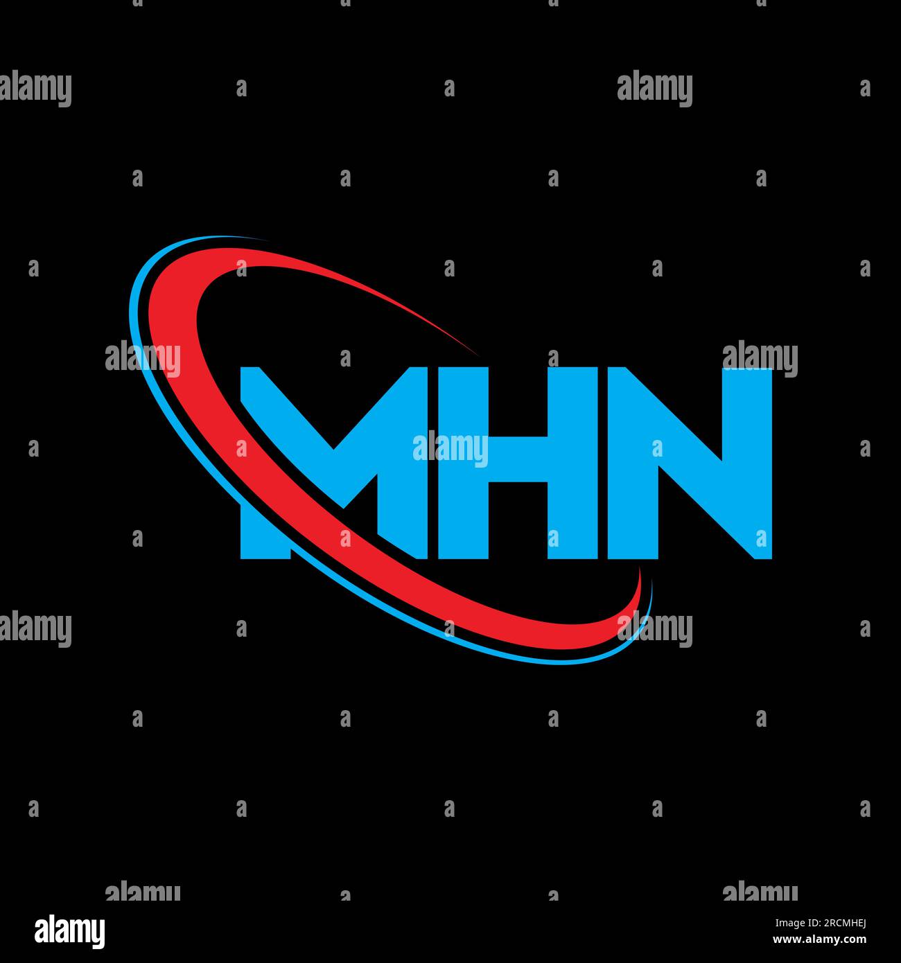 MHN logo. MHN letter. MHN letter logo design. Initials MHN logo linked