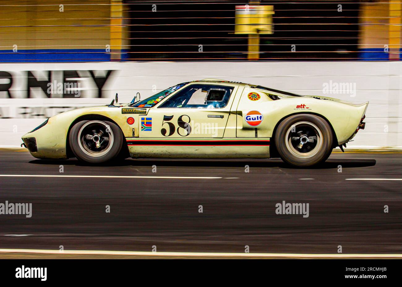 Original Ford GT40 Racing at Killarney in Cape Town, South Africa. This