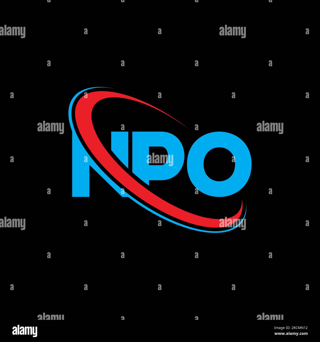 NPO logo. NPO letter. NPO letter logo design. Initials NPO logo linked ...